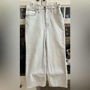 Madewell The perfect vintage wide-leg crop Jean in Edmunds wash in size 30